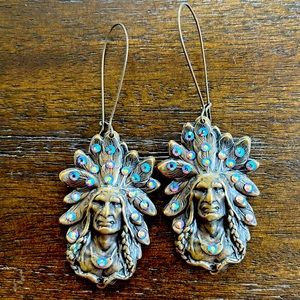 Pink Panache Native American Earrings